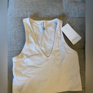 Athleta Aurora Seamless Crop Rib Tank
